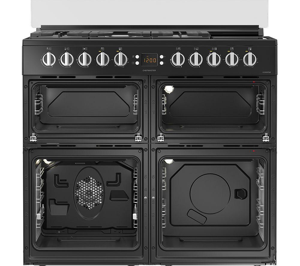 LEISURE Chefmaster CC100F521C 100 cm Dual Fuel Range Cooker - Cream & Black image number 7 of 9