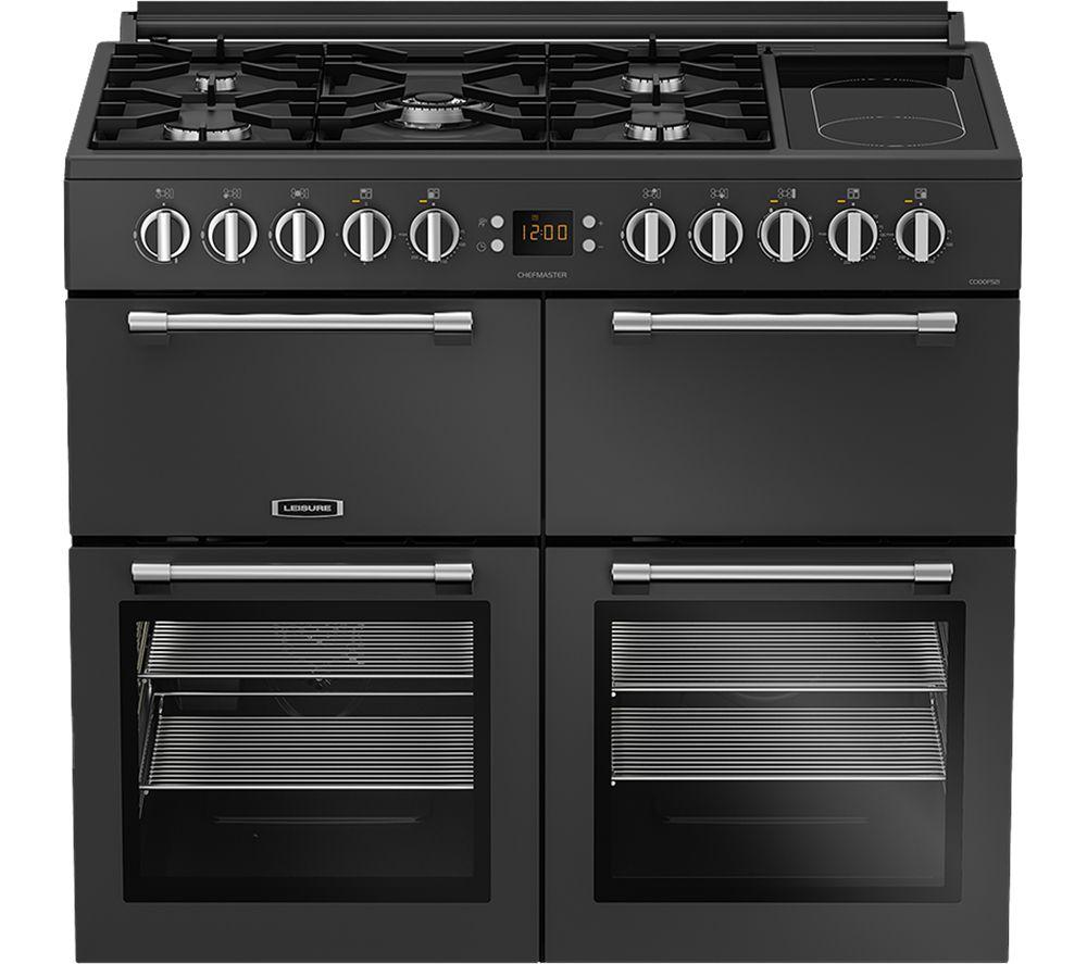 LEISURE Chefmaster CC100F521T 100 cm Dual Fuel Range Cooker - Anthracite image number 2 of 10