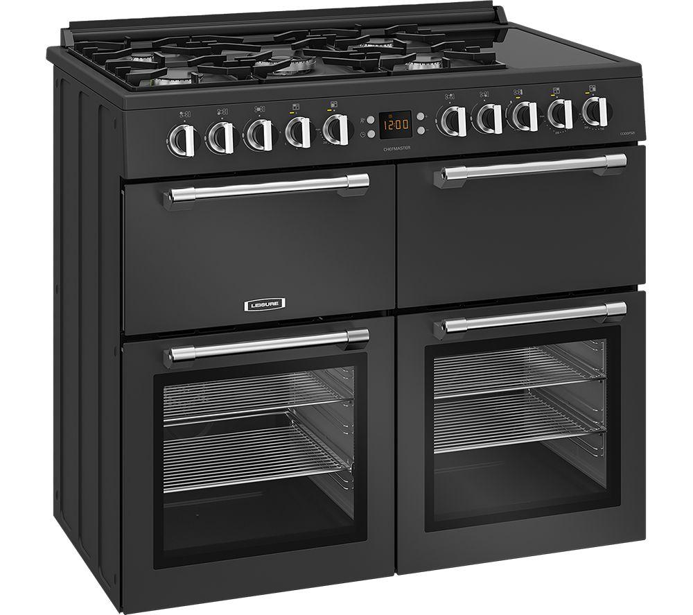 LEISURE Chefmaster CC100F521T 100 cm Dual Fuel Range Cooker - Anthracite image number 3 of 10