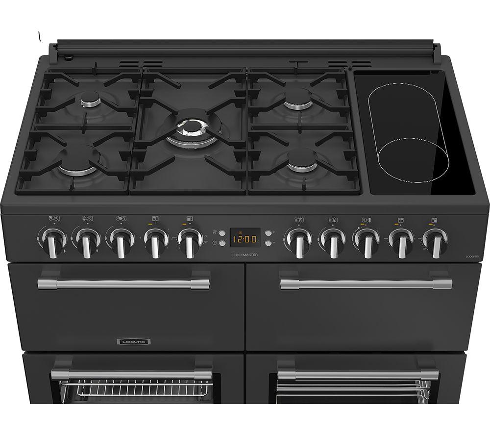 LEISURE Chefmaster CC100F521T 100 cm Dual Fuel Range Cooker - Anthracite image number 5 of 10