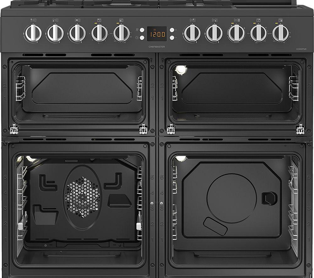 LEISURE Chefmaster CC100F521T 100 cm Dual Fuel Range Cooker - Anthracite image number 7 of 10