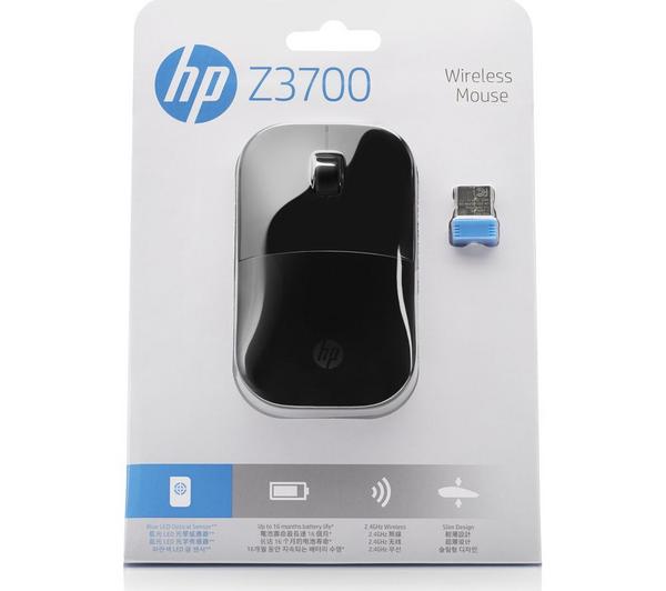 HP Z3700 Wireless Optical Mouse - Black image number 5