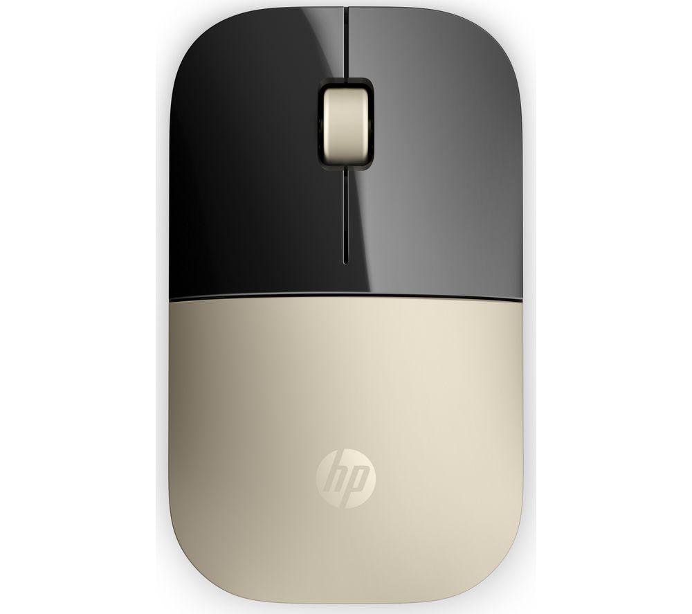 Image of HP Z3700 Wireless Optical Mouse - Gold
