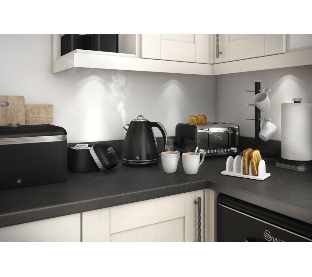 Buy SWAN Retro ST19020BN 4-Slice Toaster Black Currys