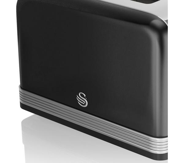 SWAN Retro ST19020BN 4-Slice Toaster - Black image number 3
