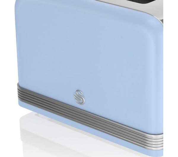 SWAN Retro ST19020BLN 4-Slice Toaster - Blue image number 1