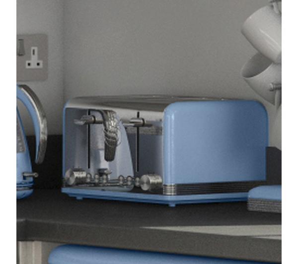 SWAN Retro ST19020BLN 4-Slice Toaster - Blue image number 3