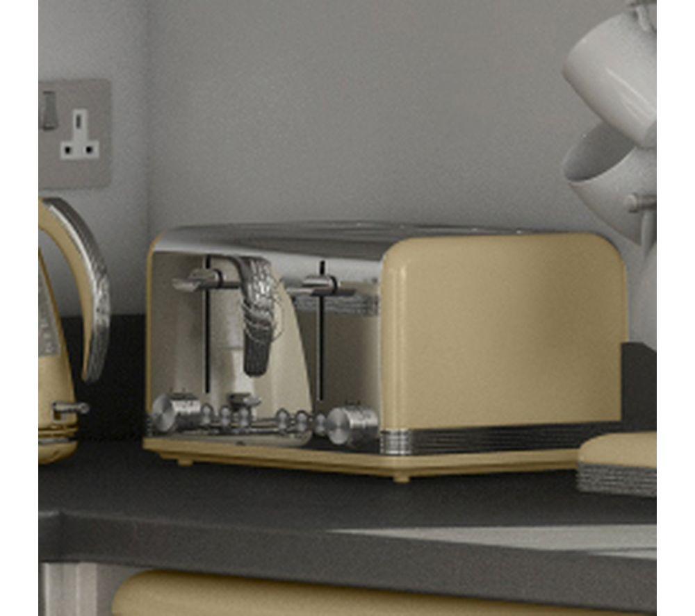 SWAN Retro ST19020CN 4-Slice Toaster - Cream image number 7 of 7