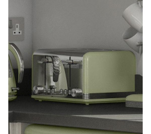 SWAN Retro ST19020GN 4-Slice Toaster - Green image number 4