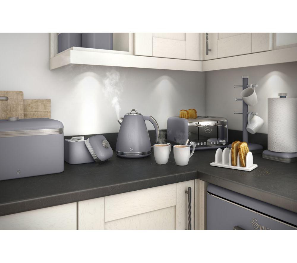 Swan grey retro kettle sale