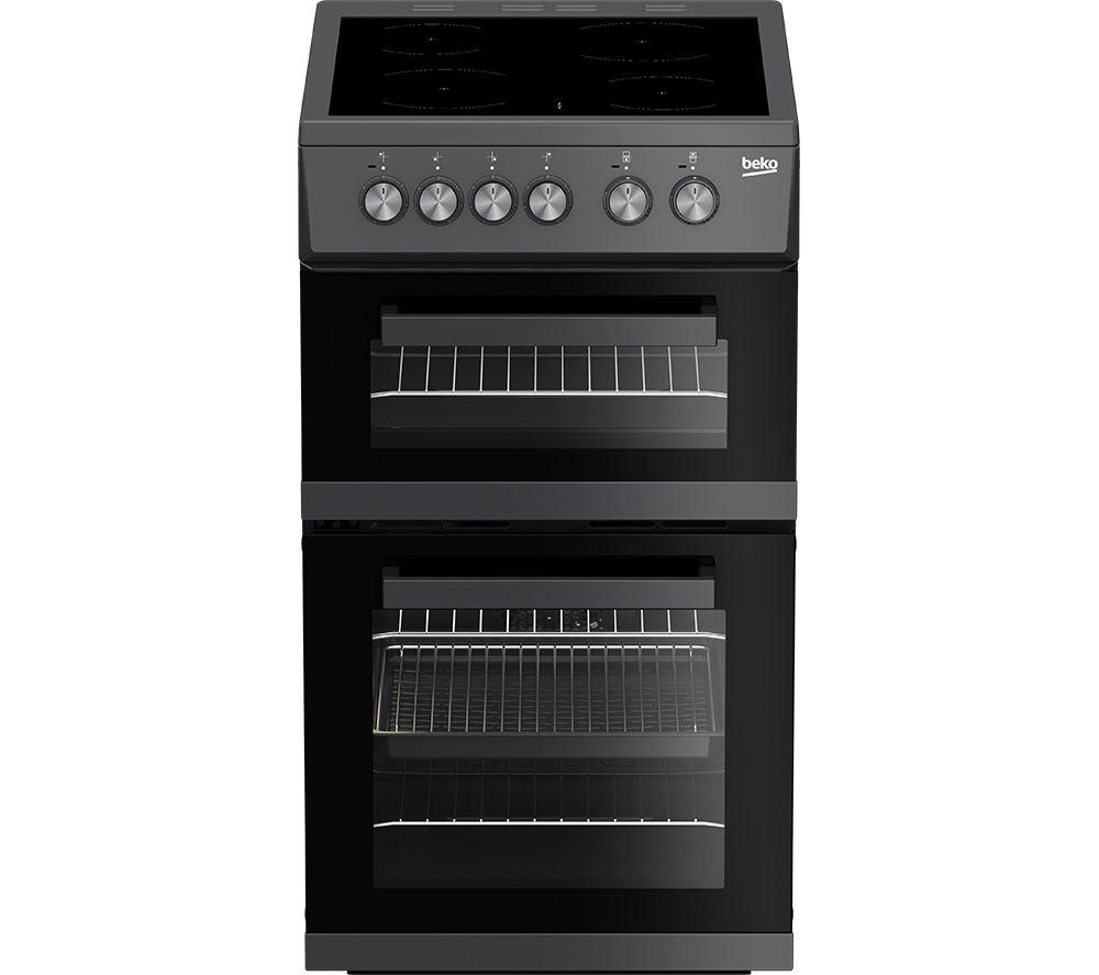 BEKO KDVC563AA 50 cm Electric Ceramic Cooker – Anthracite, Silver/Grey