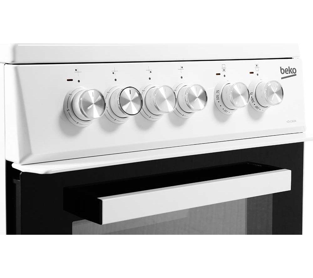 BEKO Pro KDVC563AW 50 cm Electric Ceramic Cooker - White image number 3 of 7