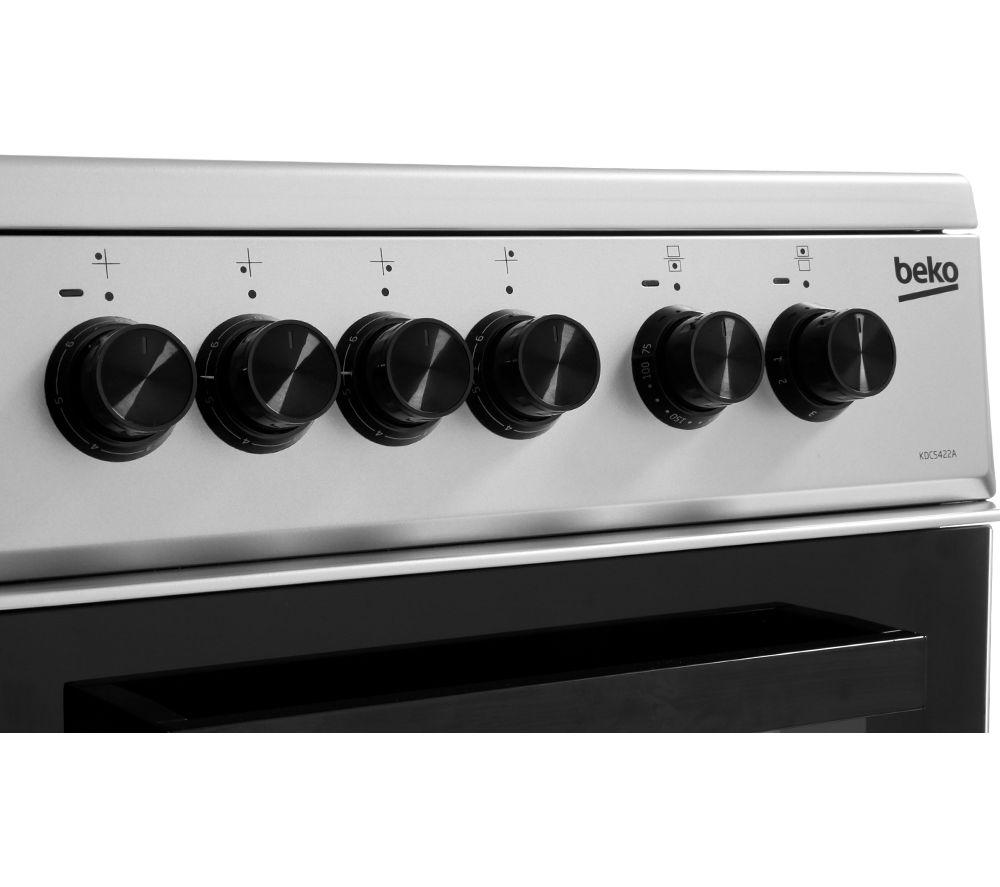 BEKO KDC5422AS 50 cm Electric Ceramic Cooker - Silver image number 4 of 7