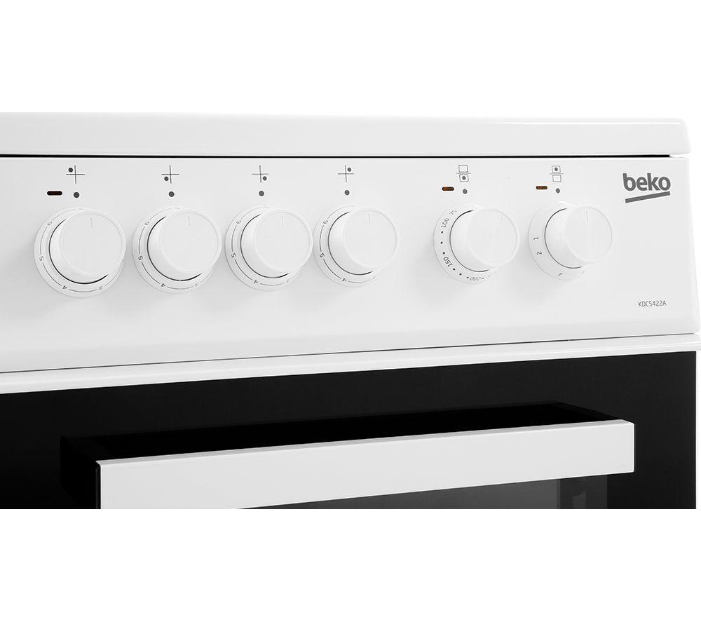 BEKO KDC5422AW 50 cm Electric Ceramic Cooker - White image number 3 of 7