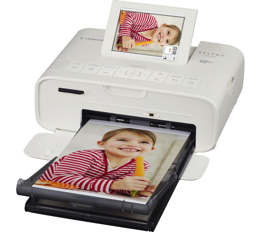 CANON SELPHY CP1300 Wireless Photo Printer - White