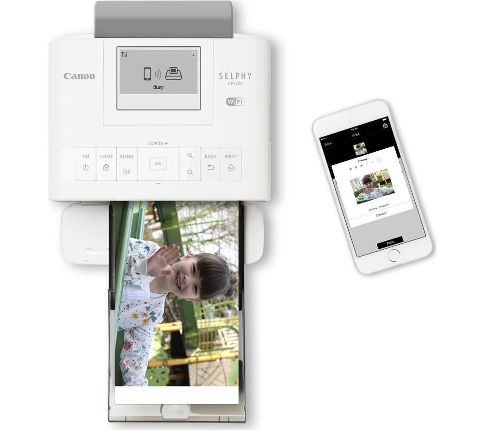 Buy CANON SELPHY CP1300 Wireless Photo Printer - White