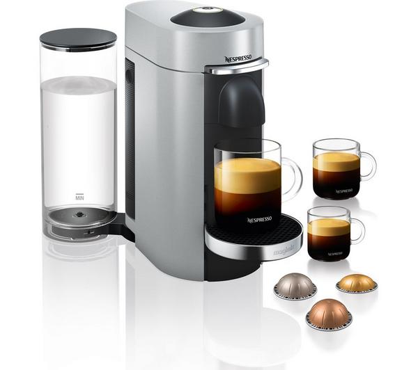 NESPRESSO by Magimix Vertuo Plus 11386 Pod Coffee Machine - Silver image number 1