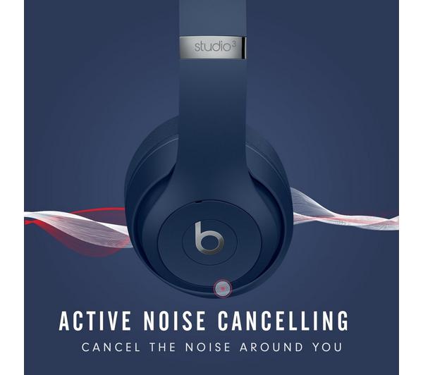 BEATS Studio 3 Wireless Bluetooth Noise-Cancelling Headphones - Blue image number 1