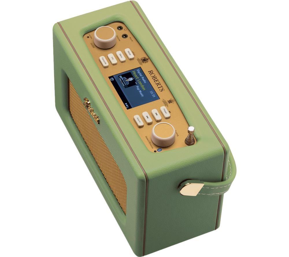 ROBERTS Revival RD70 Portable DAB+/FM Retro Bluetooth Radio - Leaf Green image number 5 of 6