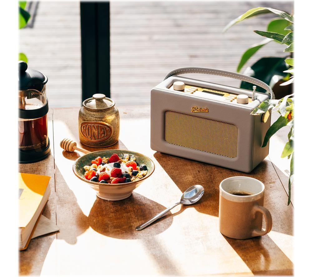 ROBERTS Revival RD70 Portable DAB+/FM Retro Bluetooth Radio - Dove Grey image number 3 of 8