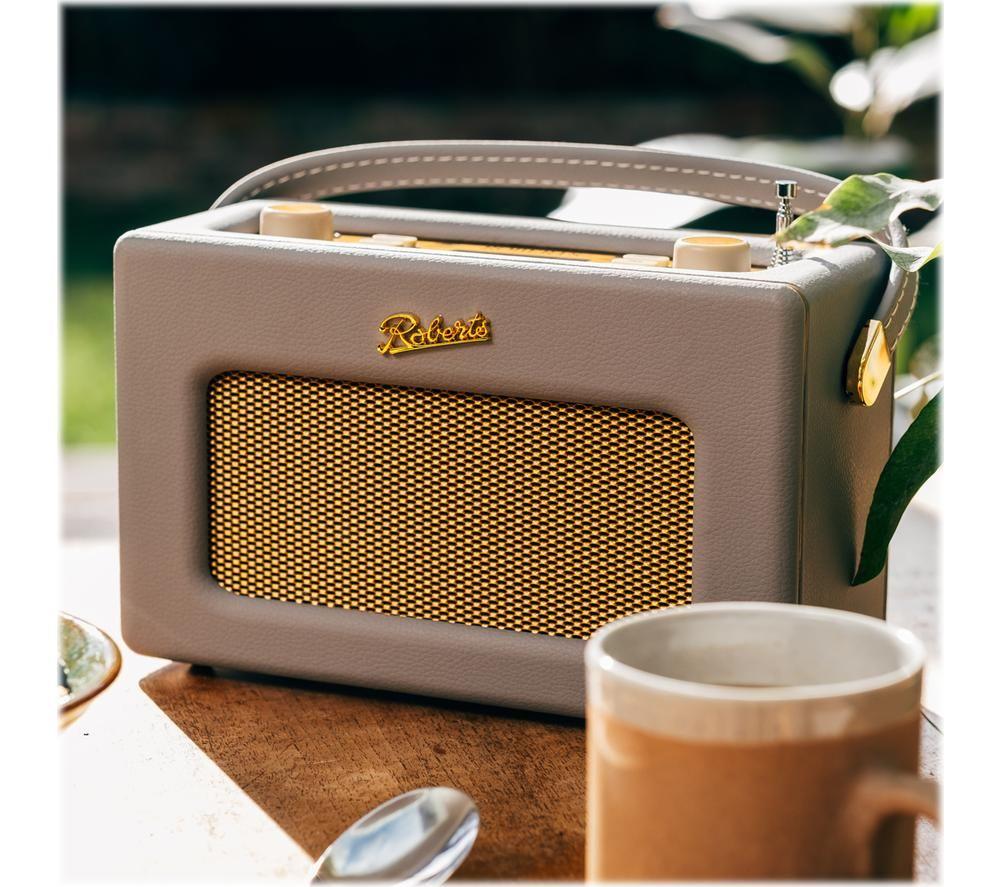 ROBERTS Revival RD70 Portable DAB+/FM Retro Bluetooth Radio - Dove Grey image number 4 of 8