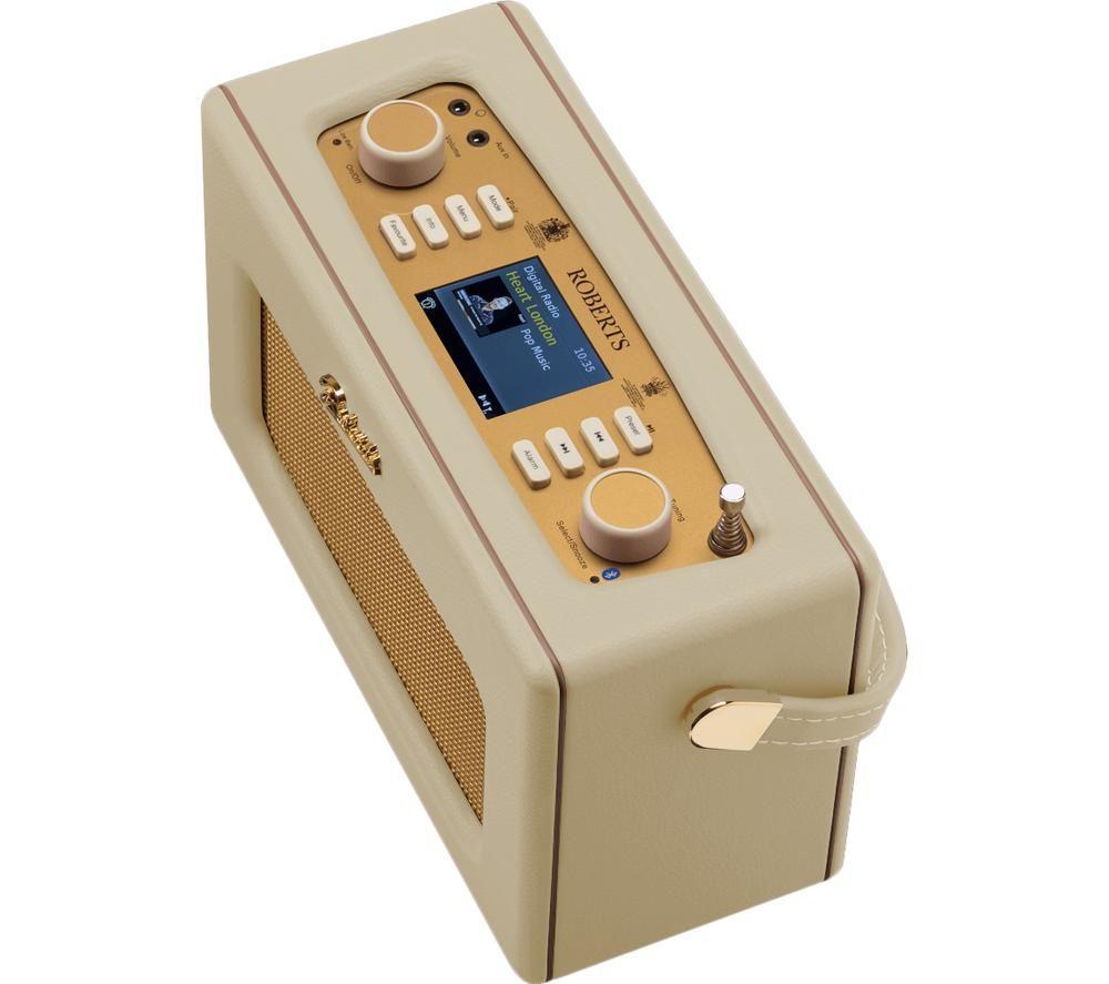 ROBERTS Revival RD70 Portable DAB+/FM Retro Bluetooth Radio - Pastel Cream image number 4 of 6