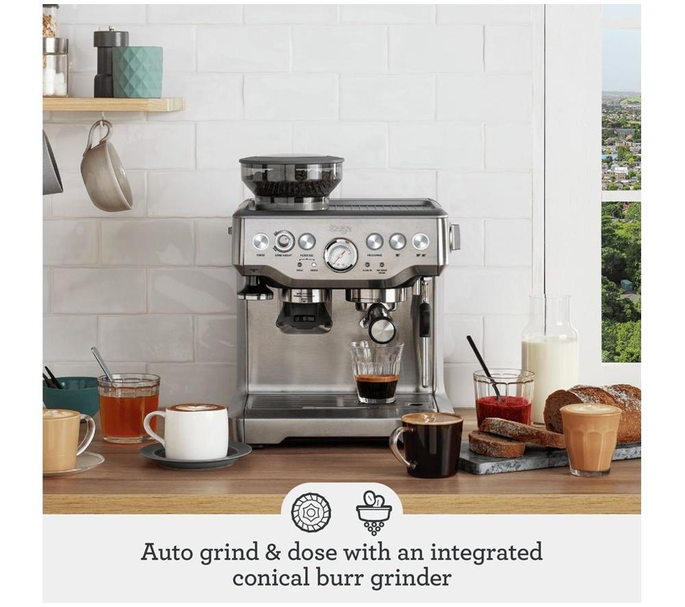 SAGE The Barista Express BES875 Bean to Cup Coffee Machine - Stainless Steel image number 4 of 12