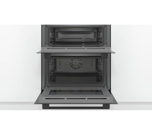 BOSCH Serie 4 NBS533BB0B Electric Built-under Double Oven - Black image number 2