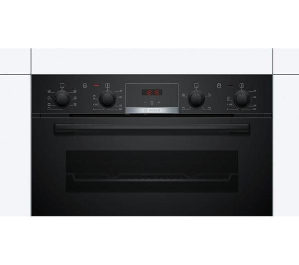 BOSCH Serie 4 NBS533BB0B Electric Built-under Double Oven - Black image number 3
