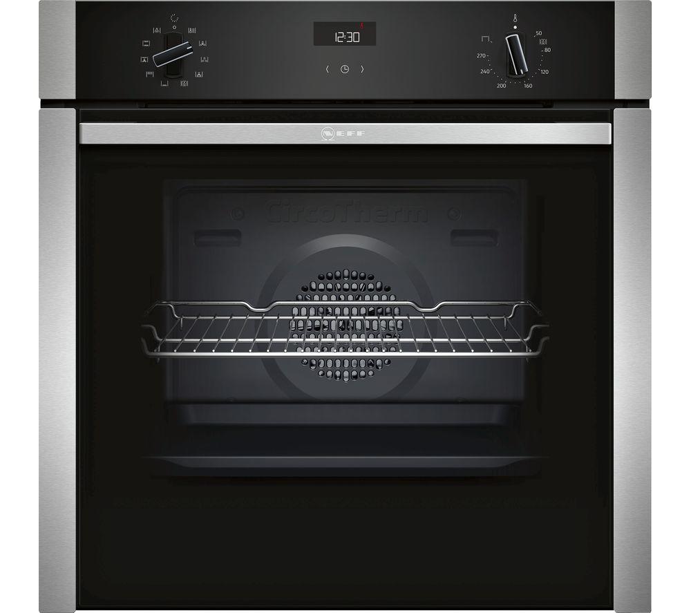 NEFF N50 B3ACE4HN0B Slide&Hide Electric Oven - Stainless Steel, Stainless Steel