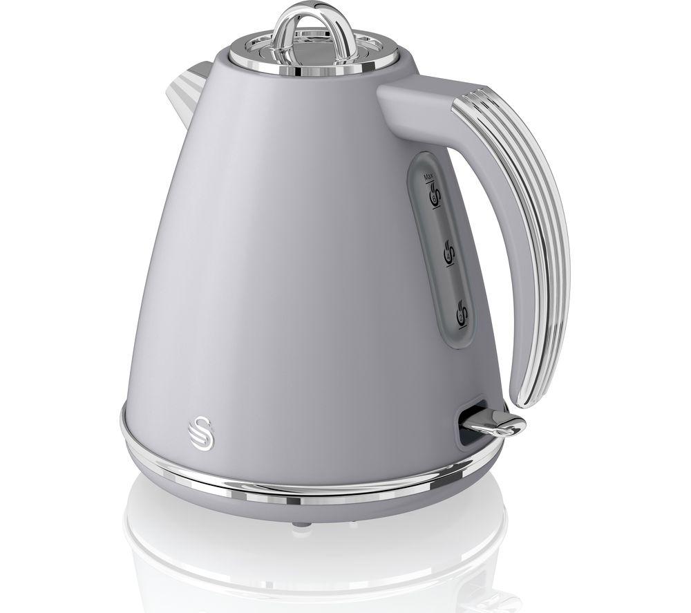 Grey retro cheap swan kettle