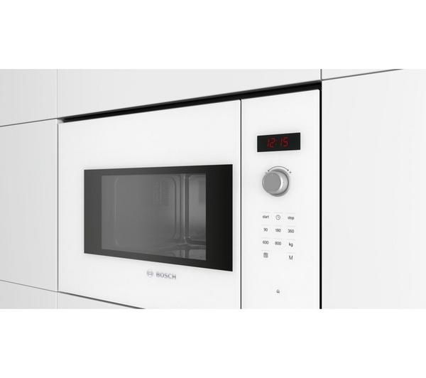 BOSCH Serie 4 BFL523MW0B Built-in Solo Microwave - White image number 5