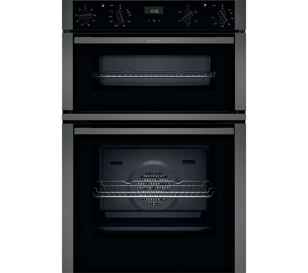 NEFF N50 U1ACE2HG0B Electric Double Oven – Graphite, Black