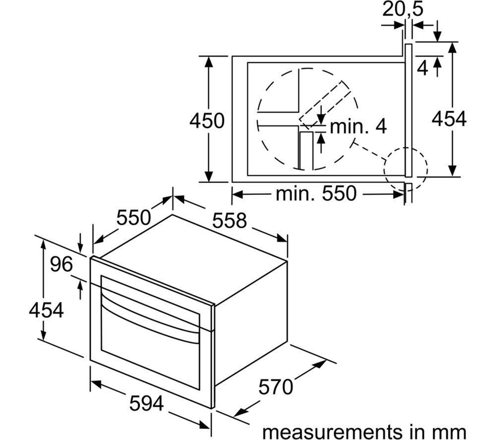 BOSCH Series 4 CMA583MS0B Built-in Combination Microwave - Stainless Steel image number 4 of 7