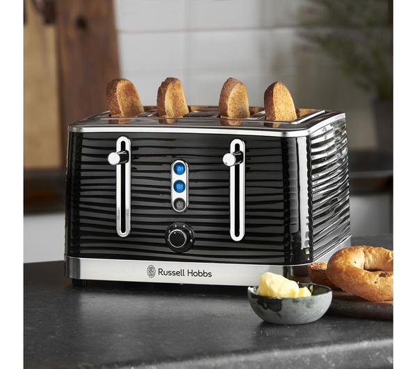 RUSSELL HOBBS Inspire 24381 4-Slice Toaster - Black image number 5