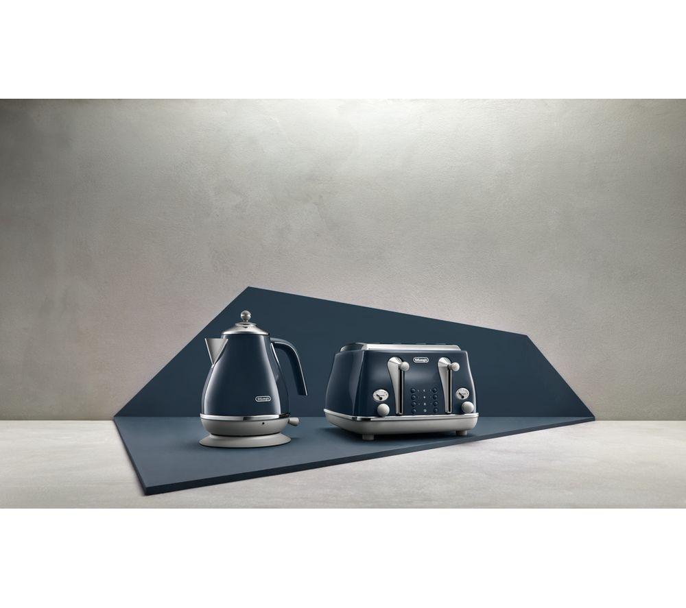 DELONGHI Icona Capitals CTOC4003.BL 4-Slice Toaster - Blue image number 7 of 7
