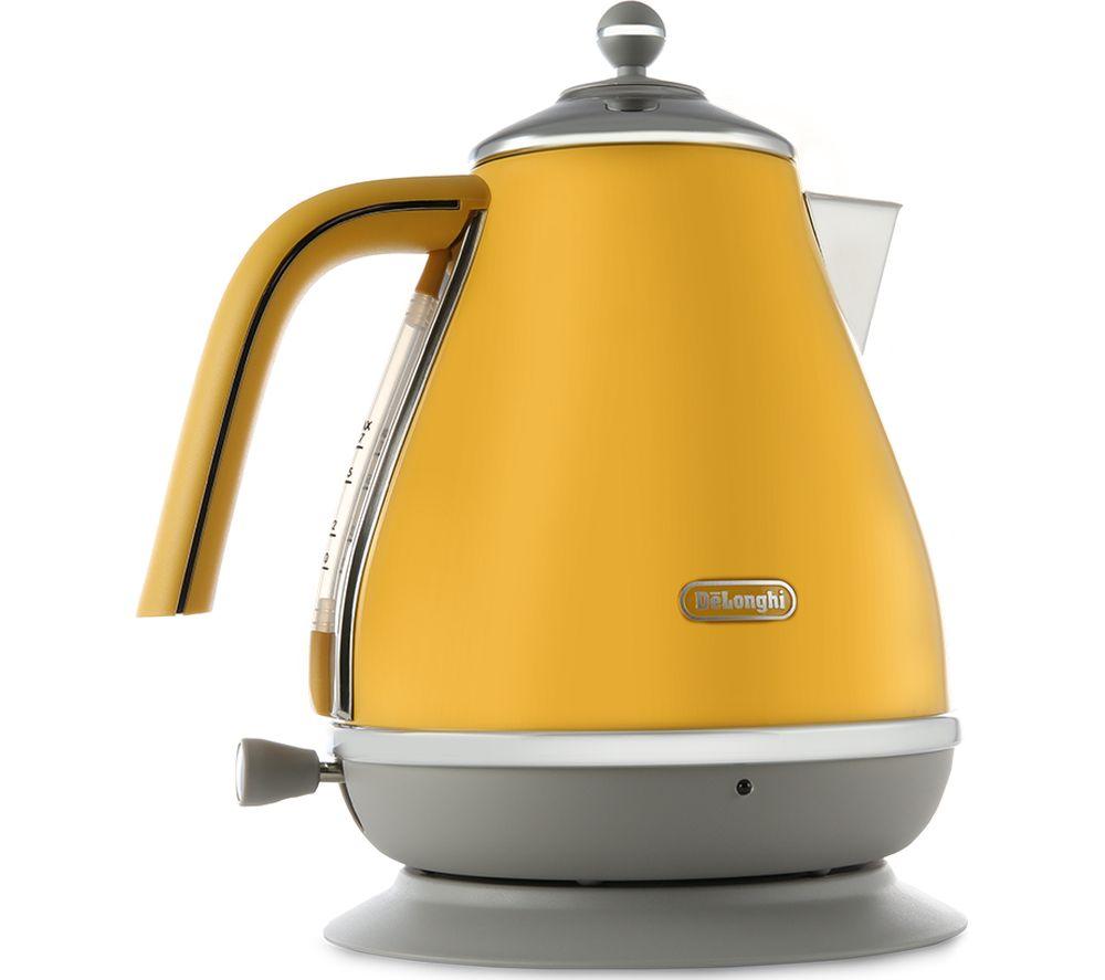 DELONGHI Icona Capitals KBOC3001.Y Jug Kettle - Yellow image number 8 of 12