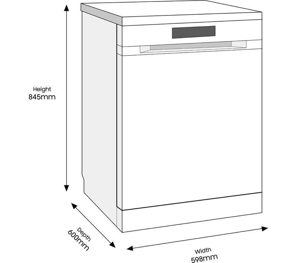 SAMSUNG Series 6 DW60M6050FS Full-size Dishwasher - Stainless Steel image number 13 of 13