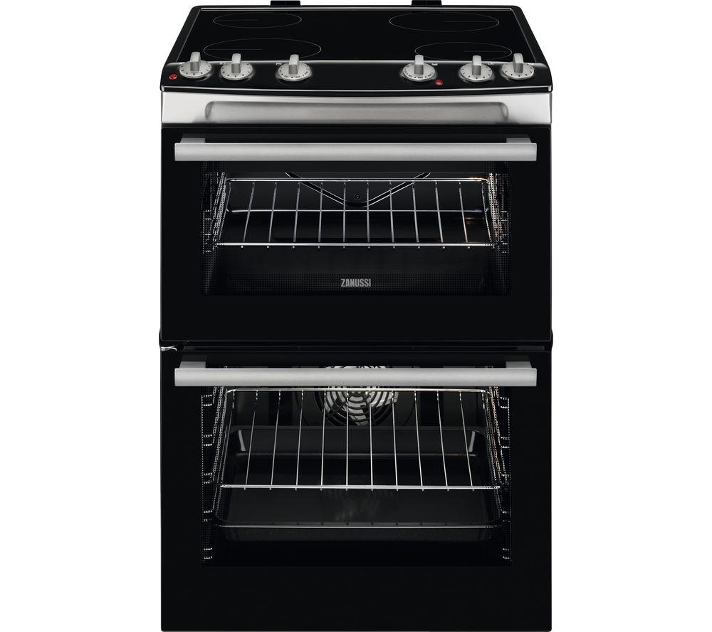 ZANUSSI ZCV66060XE 60 cm Electric Ceramic Cooker - Stainless Steel