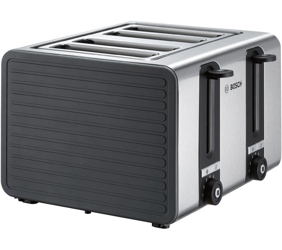 BOSCH Silicone TAT7S45GB 4-Slice Toaster - Graphite