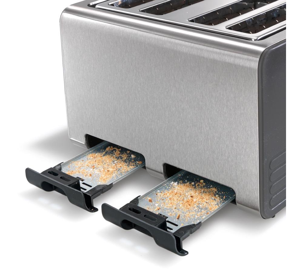 BOSCH Silicone TAT7S45GB 4-Slice Toaster - Graphite image number 7 of 10
