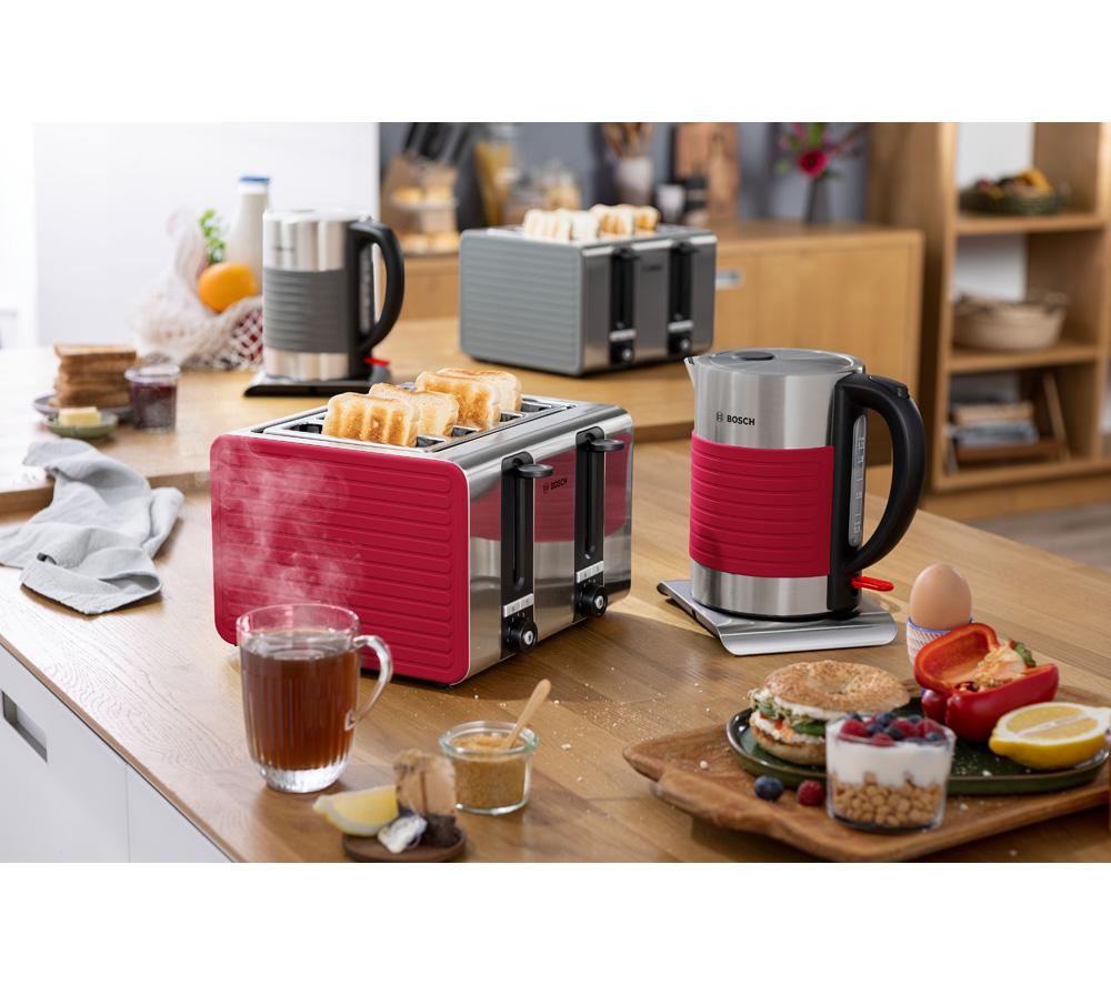 BOSCH Silicone TAT7S45GB 4-Slice Toaster - Graphite image number 8 of 10
