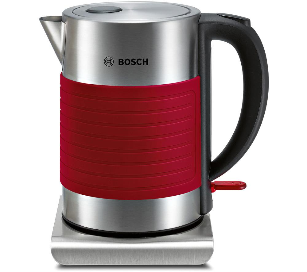 Image of BOSCH TWK7S04GB Traditional Kettle - Red, Red