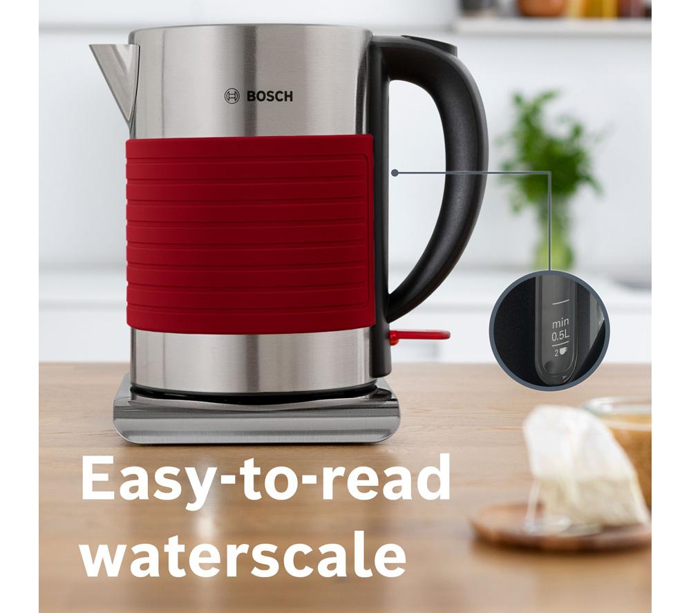 BOSCH Silicone TWK7S04GB Jug Kettle - Red image number 4 of 13