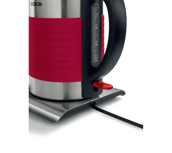 BOSCH Silicone TWK7S04GB Jug Kettle - Red image number 5