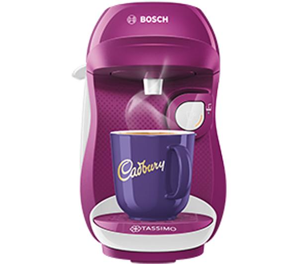 TASSIMO by Bosch Happy TAS1001GB Coffee Machine - Purple & White image number 5