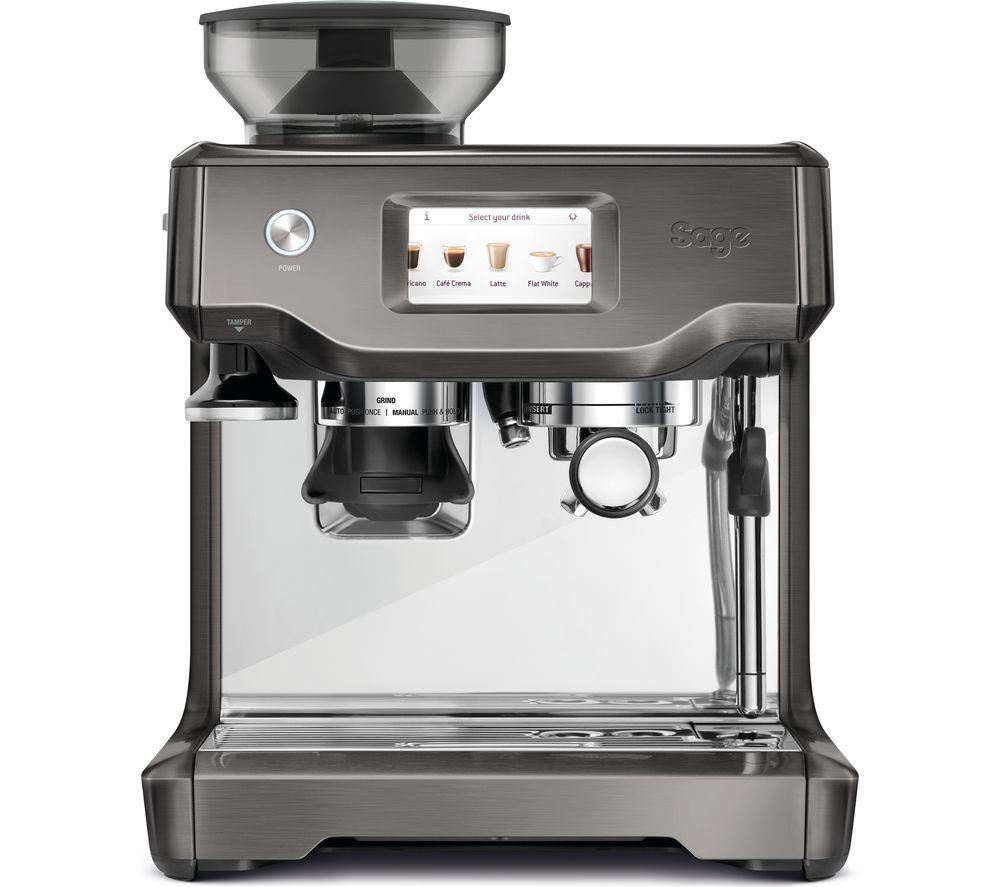 SAGE the Barista Touch SES880 Bean to Cup Coffee Machine - Black Stainless Steel