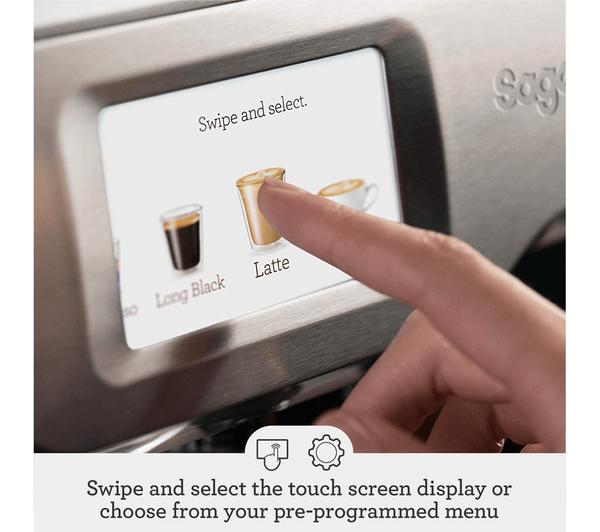 SAGE The Barista Touch Bean to Cup Coffee Machine - Stainless Steel & Chrome image number 5