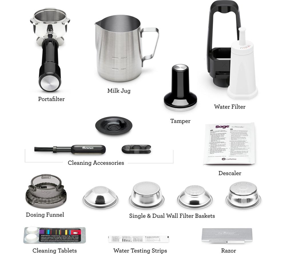 SAGE the Barista Touch SES880 Bean to Cup Coffee Machine - Stainless Steel & Chrome image number 8 of 10