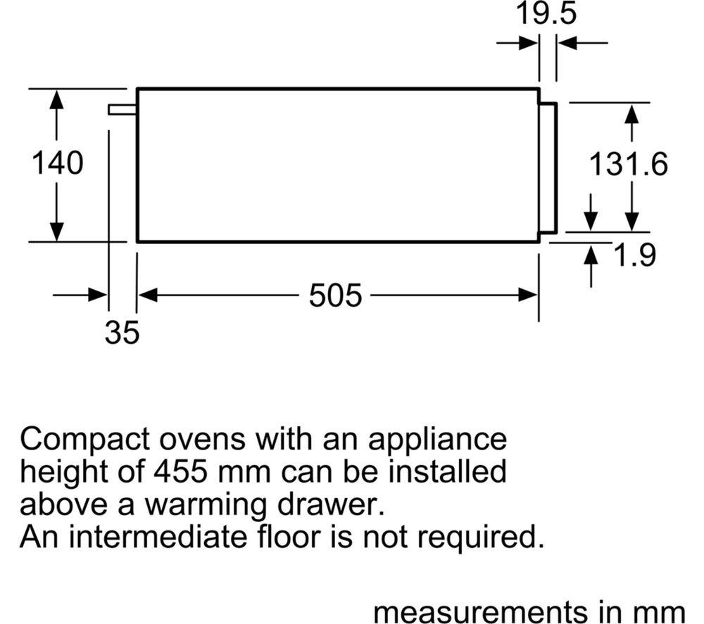 NEFF N50 N1AHA01N0B Warming Drawer - Stainless Steel image number 4 of 5
